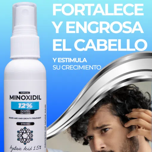 Minoxidil 12% Crecimiento de Cabello
